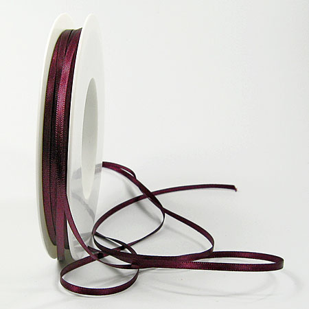 Satinband Sinfinity Aubergine Mm Breit M Rolle Mit Feiner