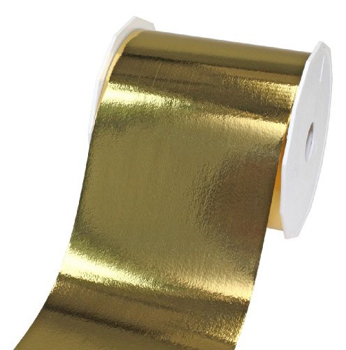 Polyband MEXICO: 40 mm breit / 25 Meter, gold-metallic